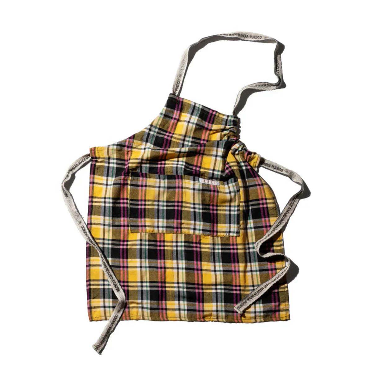 Puebco Recycle Cotton Check Apron - Image 3 of 4