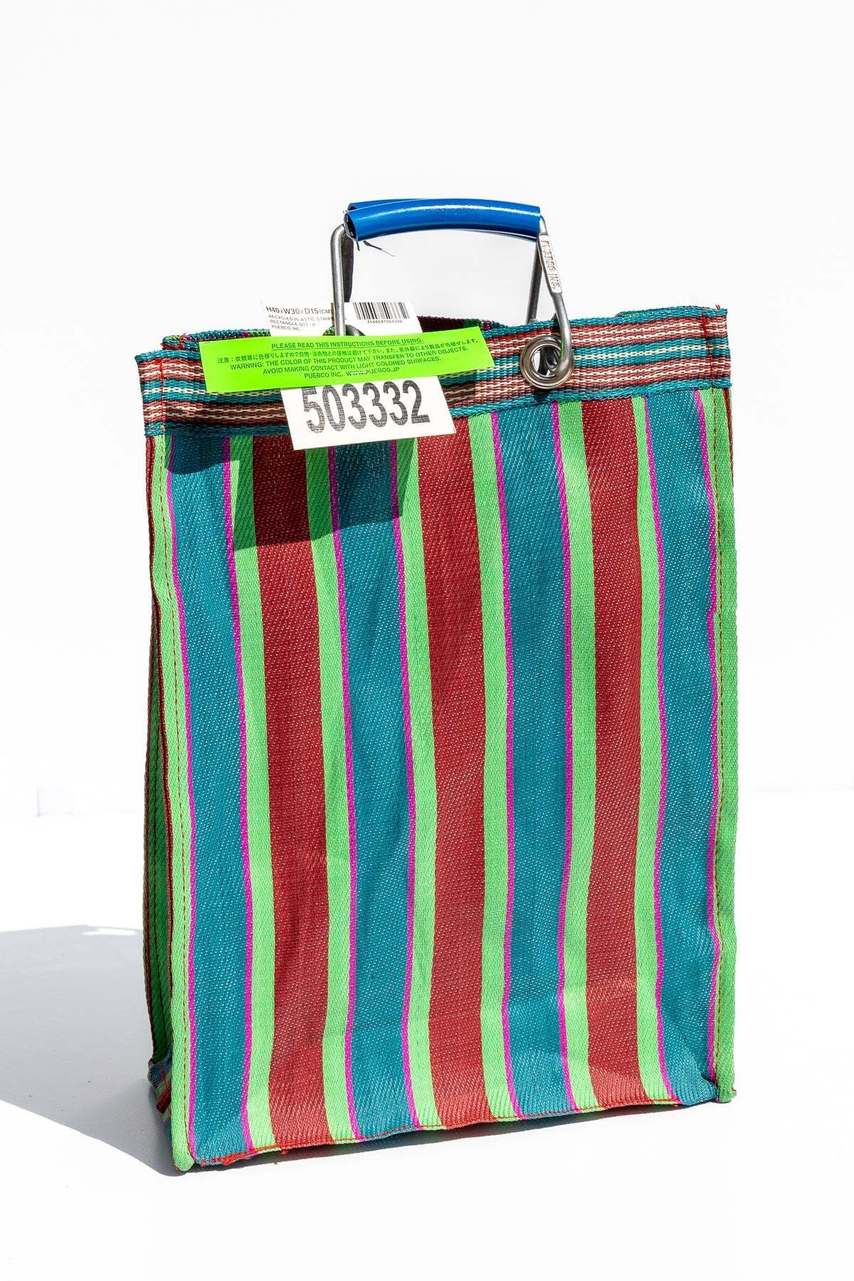 Puebco Recycled Plastic Stripe Rectangle D15 Bag - Image 3 of 15