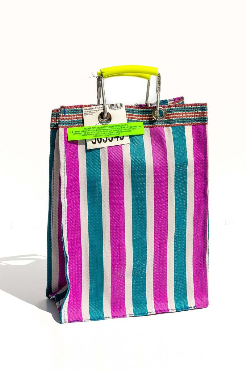 Puebco Recycled Plastic Stripe Rectangle D15 Bag
