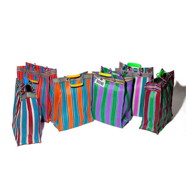 Puebco Recycled Plastic Stripe Rectangle D15 Bag