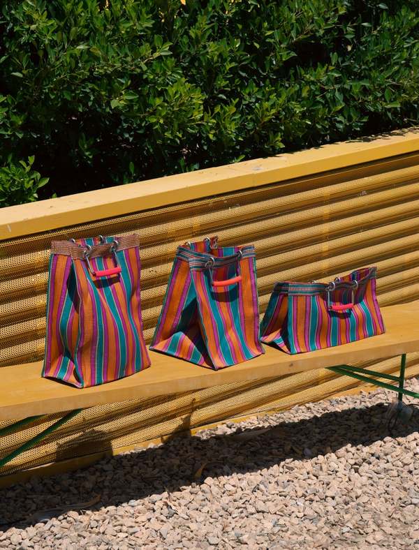 Puebco Recycled Plastic Stripe Rectangle D15 Bag