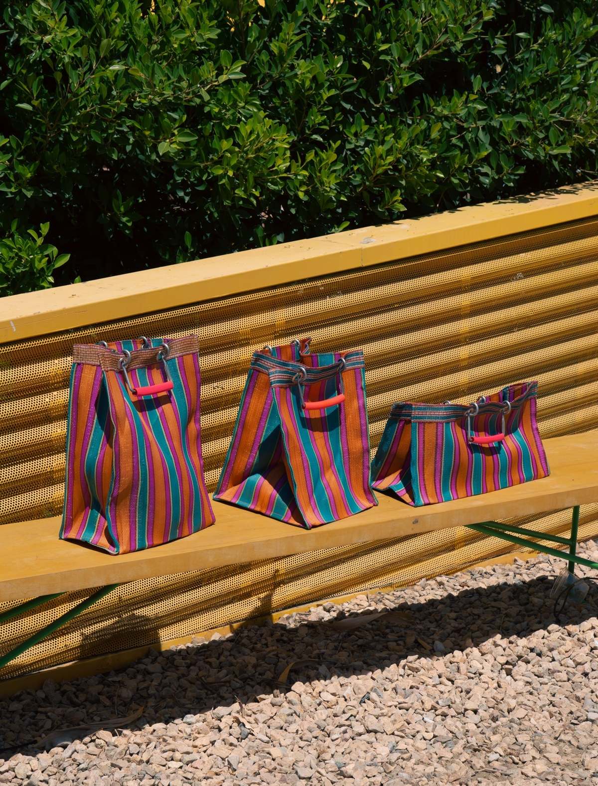 Puebco Recycled Plastic Stripe Rectangle D15 Bag - Image 15 of 15