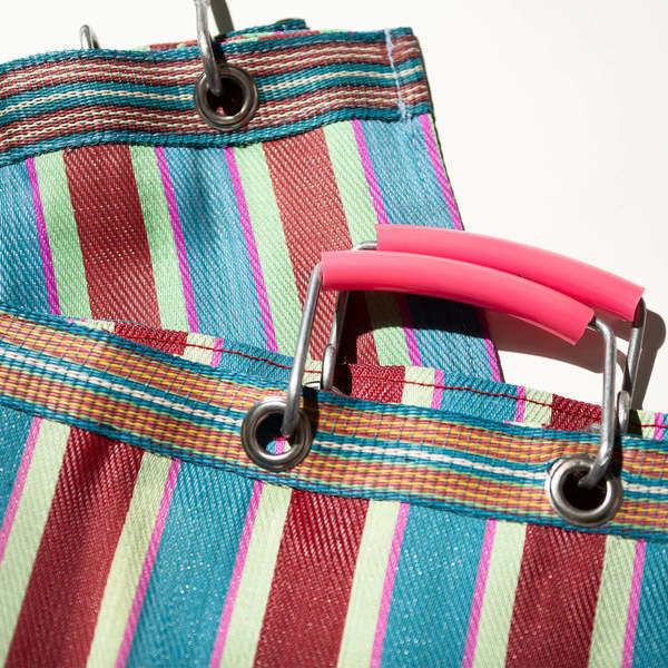 Puebco Recycled Plastic Stripe Bag - Square