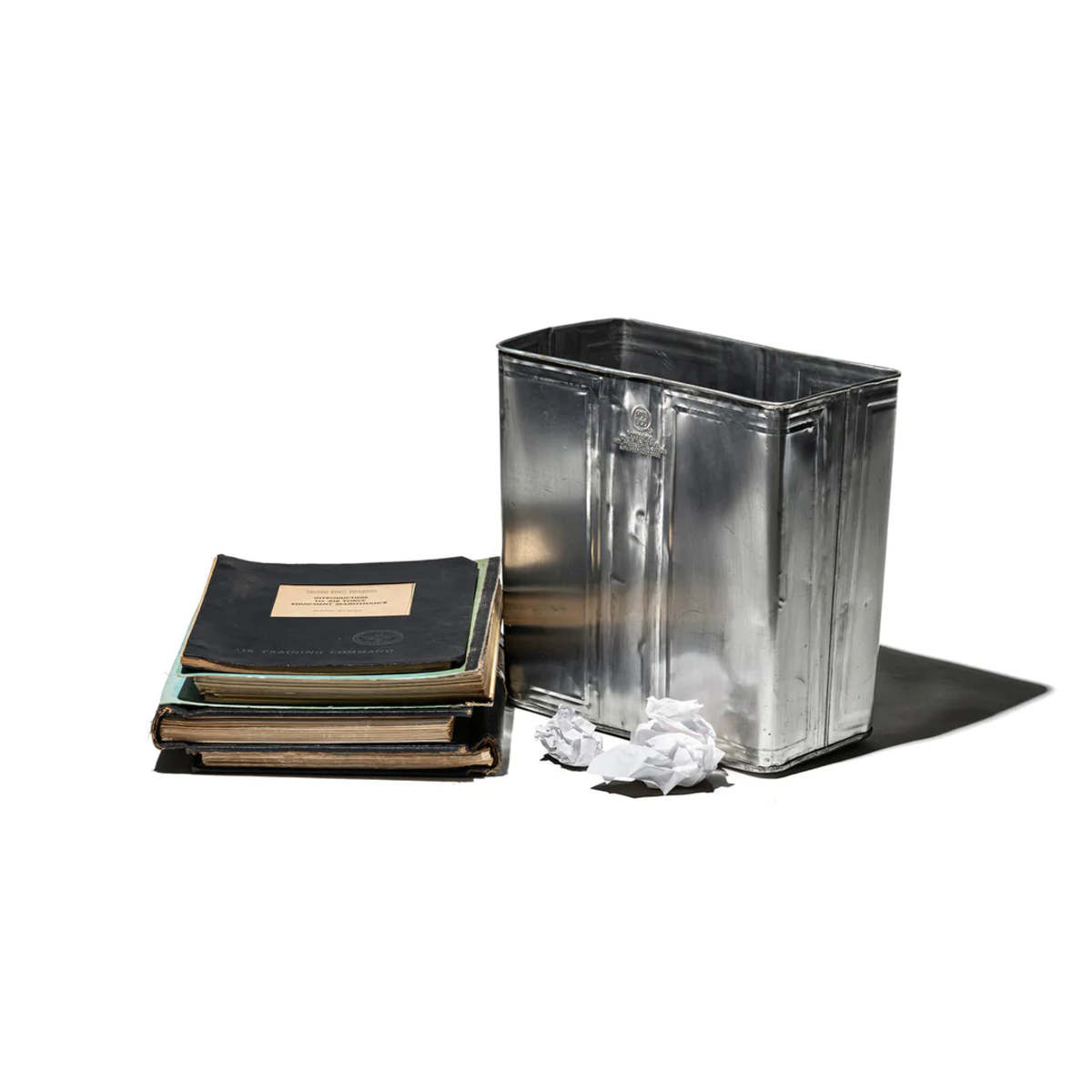 Puebco Recycled Steel Trashcan - Image 2 of 14