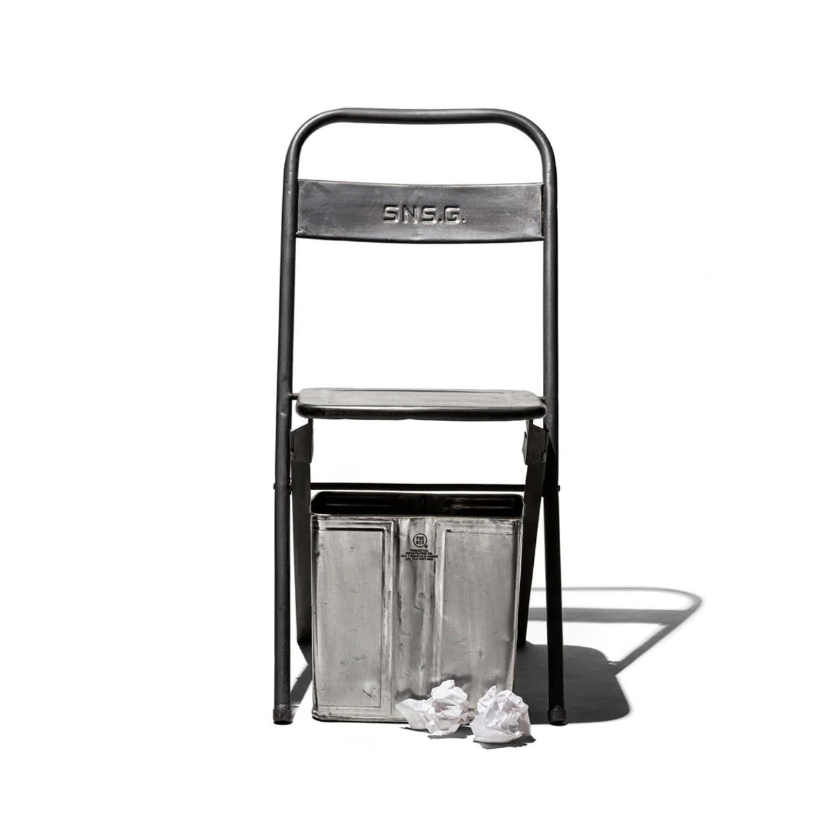 Puebco Recycled Steel Trashcan - Image 4 of 14