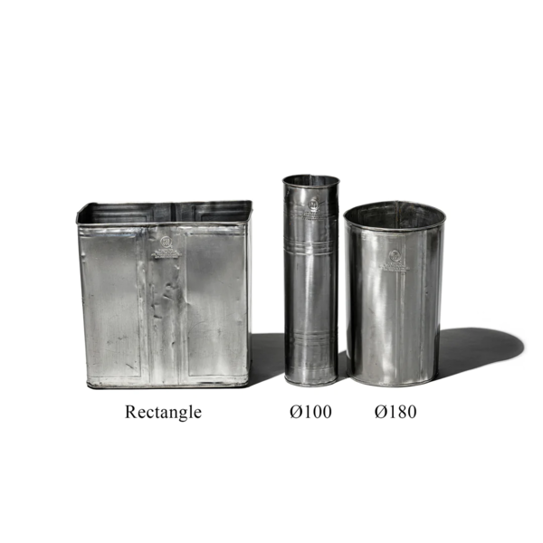 Puebco Recycled Steel Trashcan