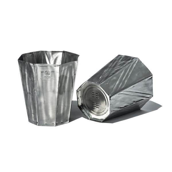 Puebco Recycled Steel Trashcan