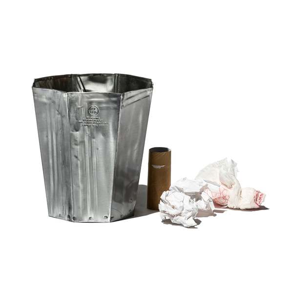 Puebco Recycled Steel Trashcan