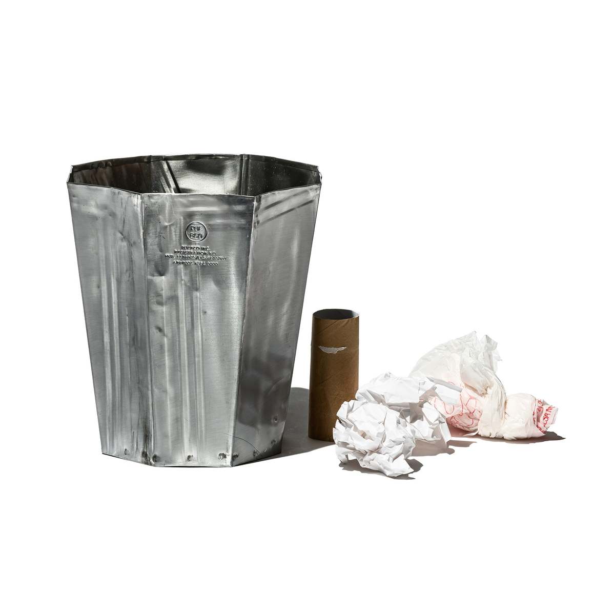 Puebco Recycled Steel Trashcan - Image 12 of 14