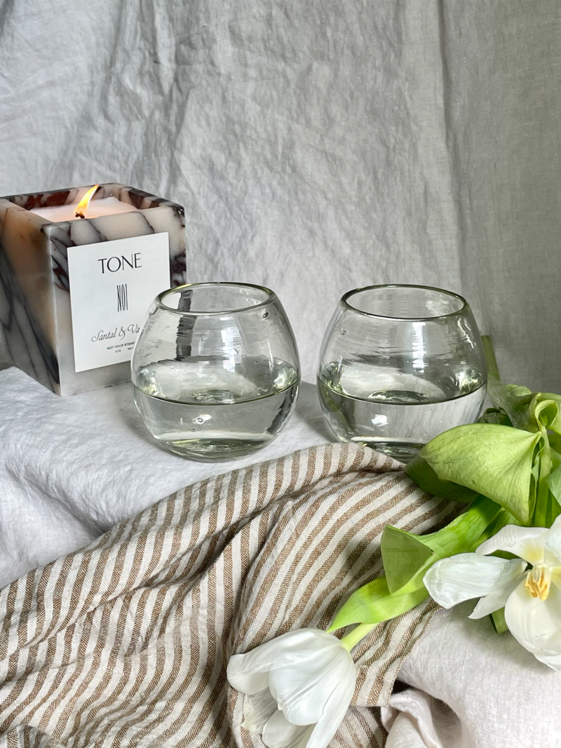 Villa Lua Home Ronde Blown Glass Set of 2