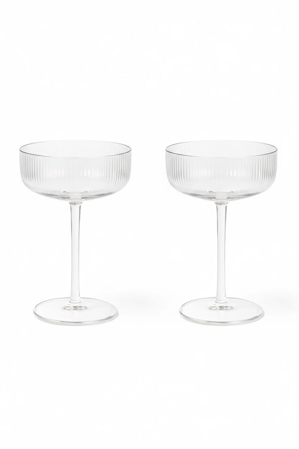 Casa Amarosa S/2 Audrey Cocktail Coupe Glasses