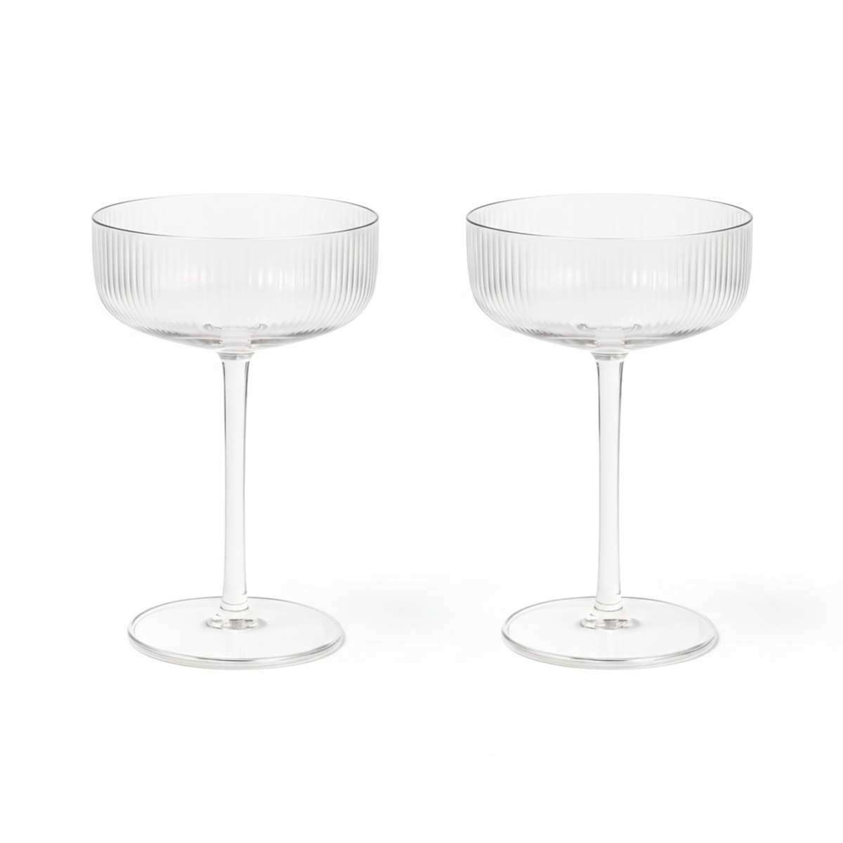 Casa Amarosa S/2 Audrey Cocktail Coupe Glasses - Image 1 of 4