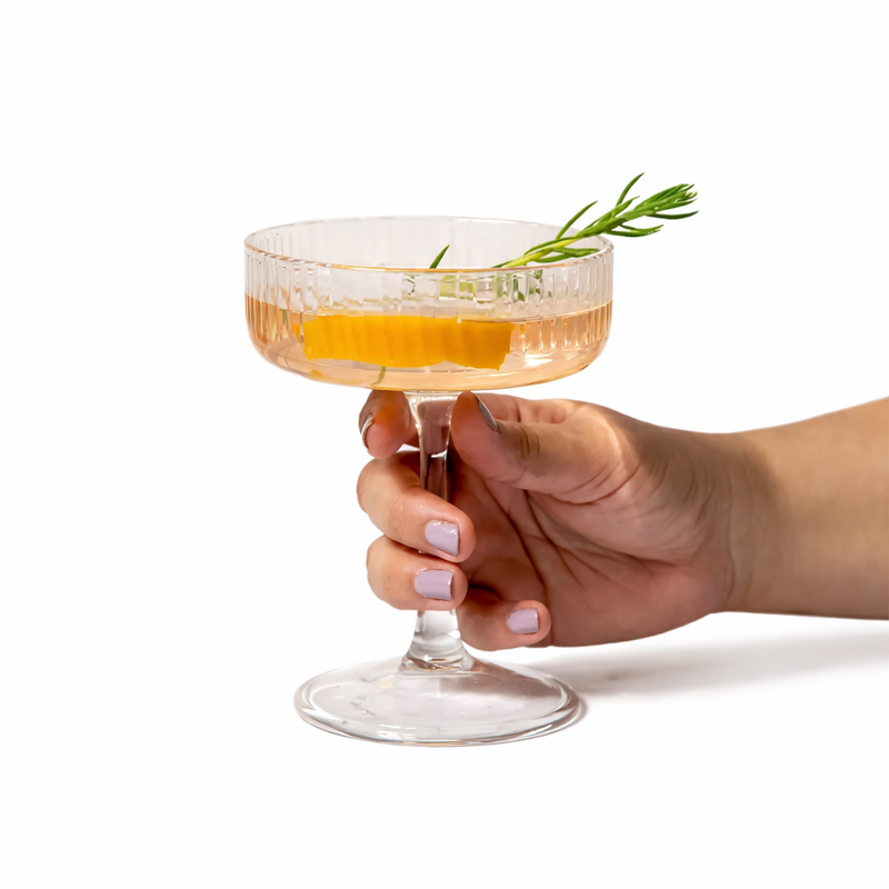 Casa Amarosa S/2 Audrey Cocktail Coupe Glasses