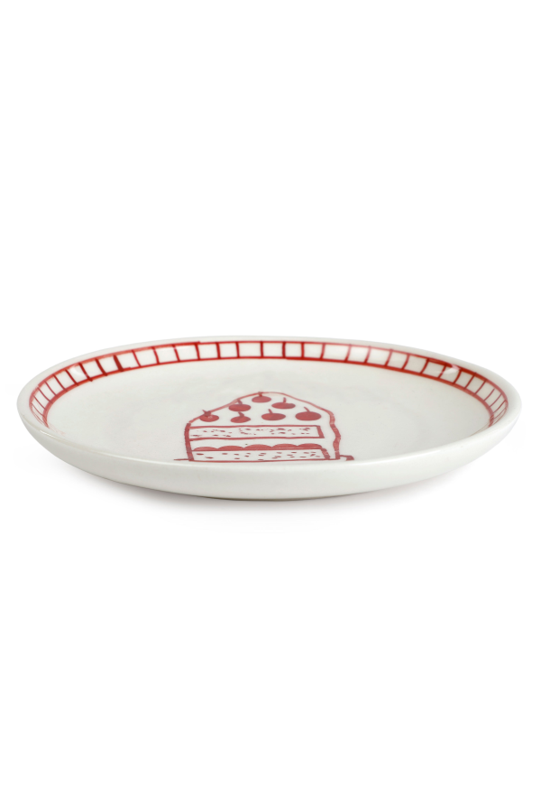 Casa Amarosa S/2 Ceramic Celebration Dessert Plate
