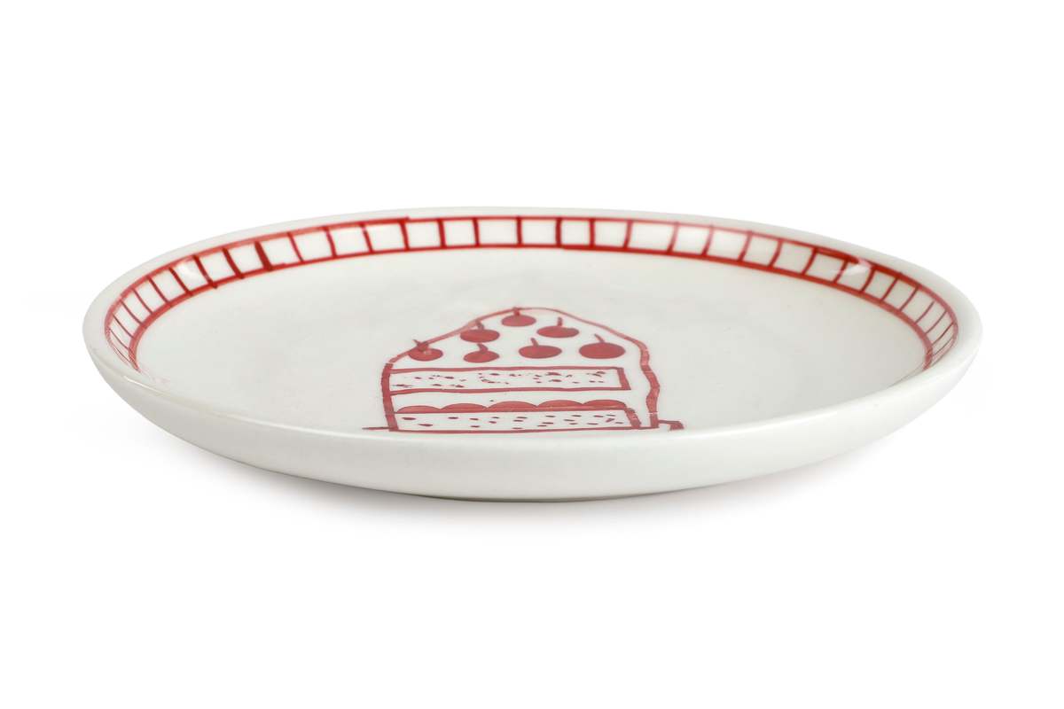 Casa Amarosa S/2 Ceramic Celebration Dessert Plate - Image 2 of 3