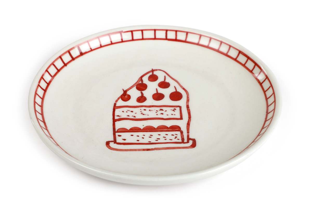 Casa Amarosa S/2 Ceramic Celebration Dessert Plate - Image 3 of 3
