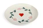 Casa Amarosa S/2 Ceramic Amour Petal Dessert Plates - Thumbnail 4
