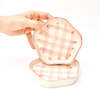Casa Amarosa S/2 Ceramic Gingham Coasters - Thumbnail 1