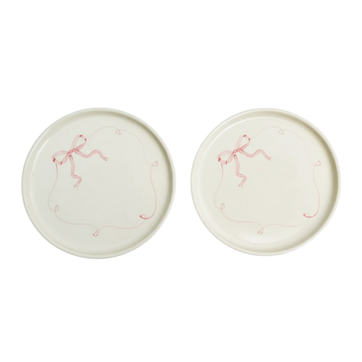 Casa Amarosa S/2 Ceramic Side Dessert Cake Plate - Image 1 of 4