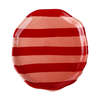 Casa Amarosa S/2 Ceramic Stripe Plate - Thumbnail 2