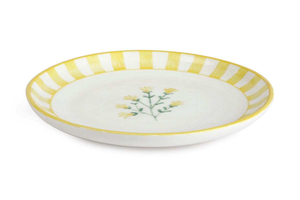 Casa Amarosa Set of 2 Ceramic Sunshine Spring Dessert Plate - Image 3 of 5