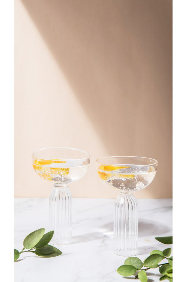 Casa Amarosa S/2 Cocktail Glasses
