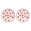 Casa Amarosa S/2 Strawberry Shortcake Dessert Plate - Thumbnail 1