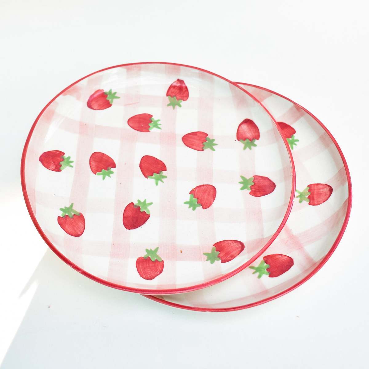 Casa Amarosa S/2 Strawberry Shortcake Dessert Plate - Image 3 of 6