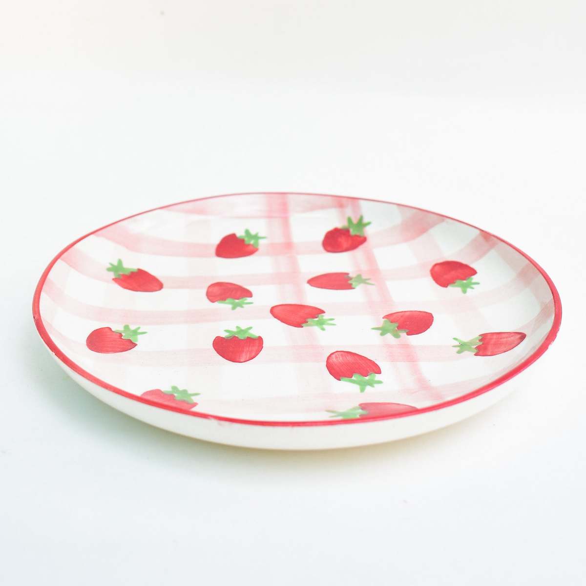 Casa Amarosa S/2 Strawberry Shortcake Dessert Plate - Image 4 of 6