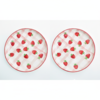 Casa Amarosa S/2 Strawberry Shortcake Dessert Plate - Thumbnail 5