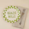 Casa Amarosa Set of 2 Grazie Mille Ceramic Snack Plate - Thumbnail 3