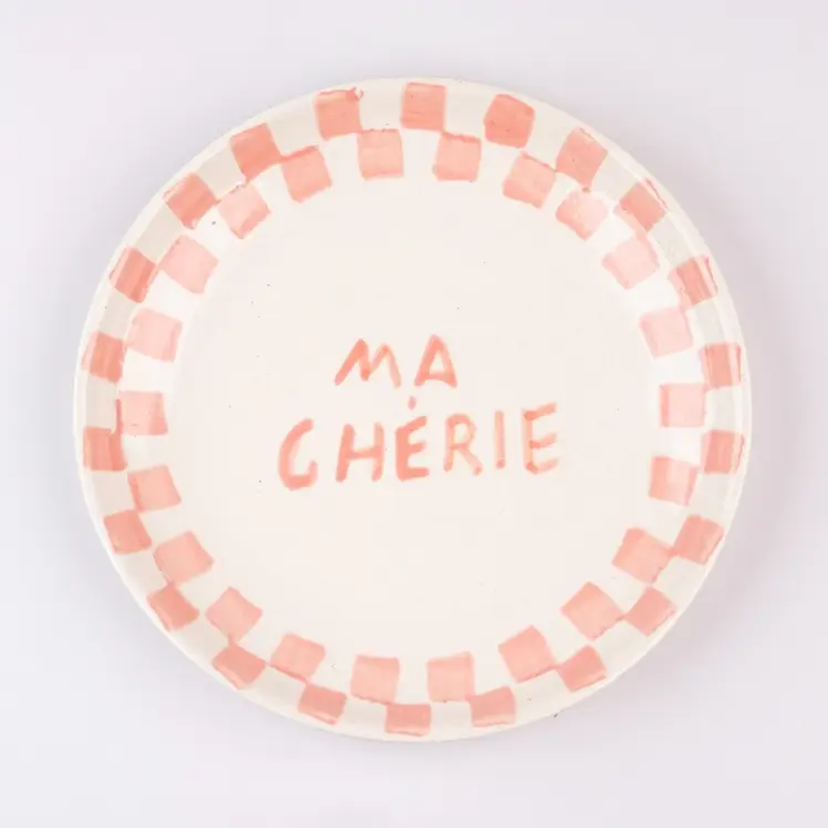 Casa Amarosa S/2 Ma Cherie Ceramic Snack Plate - Image 2 of 4