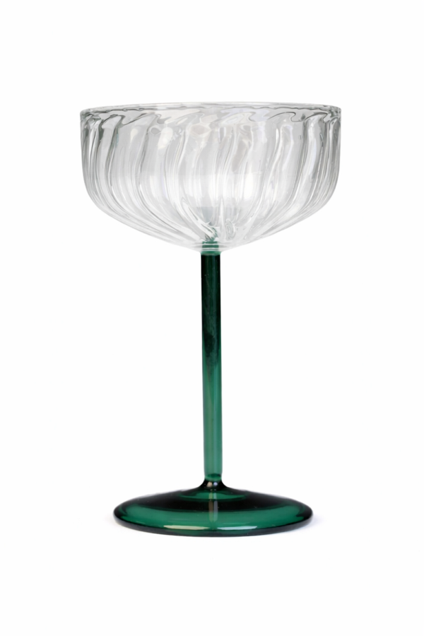 Casa Amarosa Set of 2 Swirl Cocktail Glass