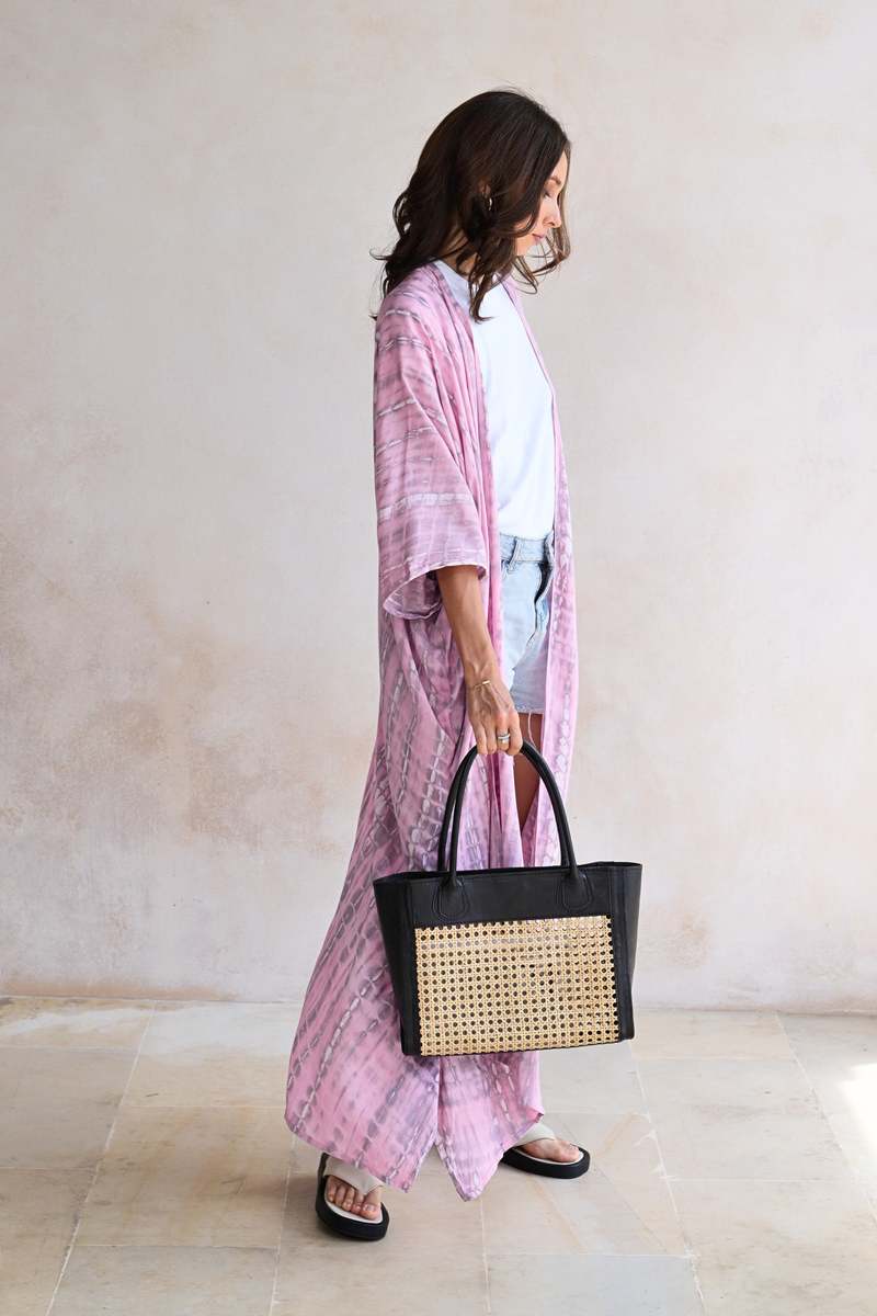 Pink Haley Sara Hand Dyed Kimono