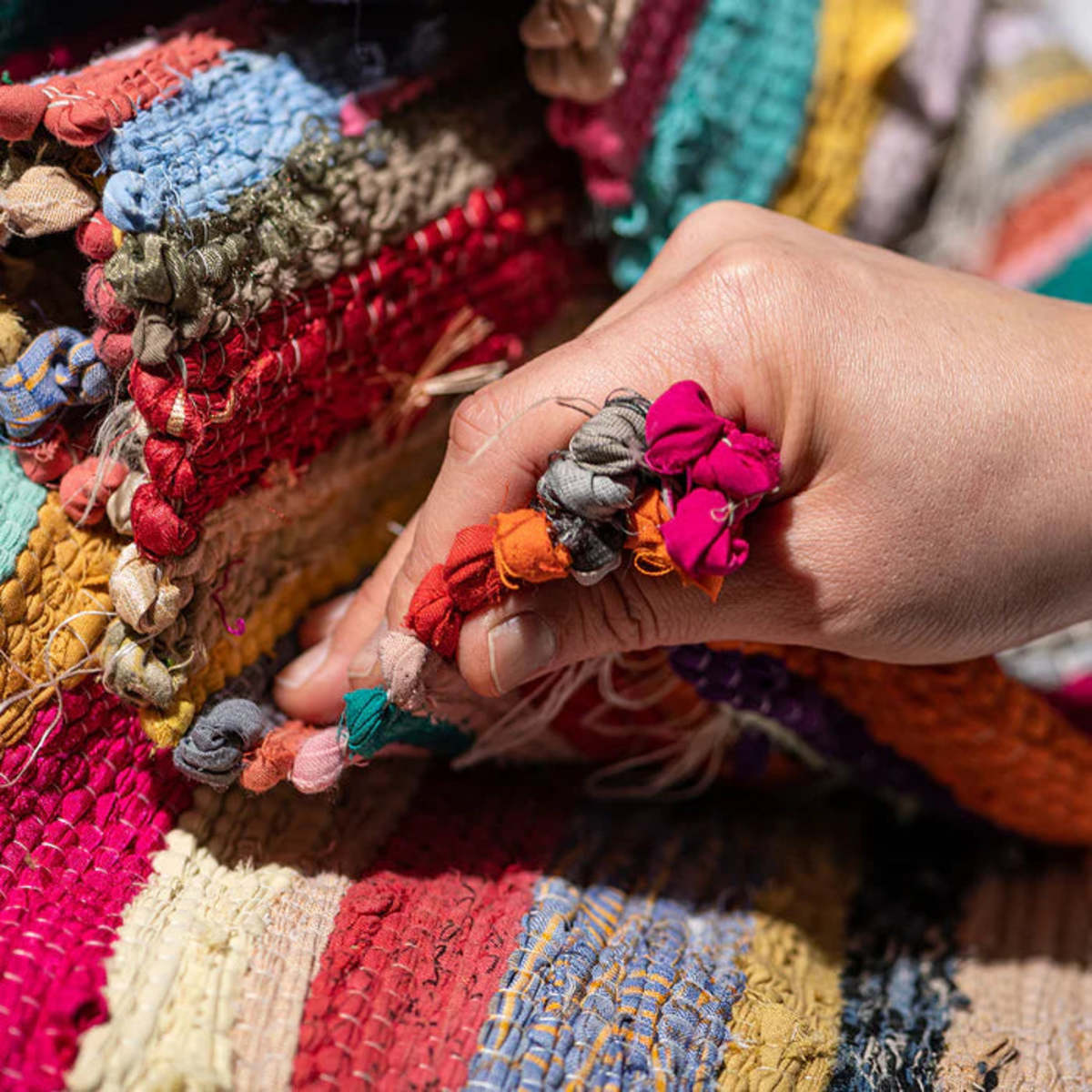 Puebco Scrap Fabric Rug - Image 6 of 6