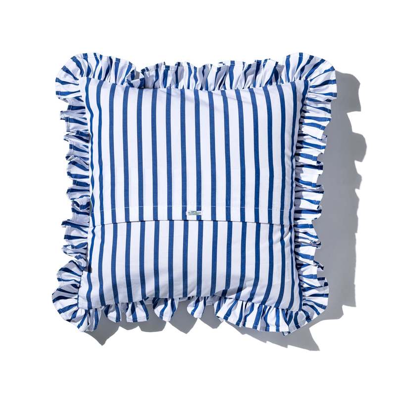 Puebco Shirt Fabric Ruffle Cushion Cover