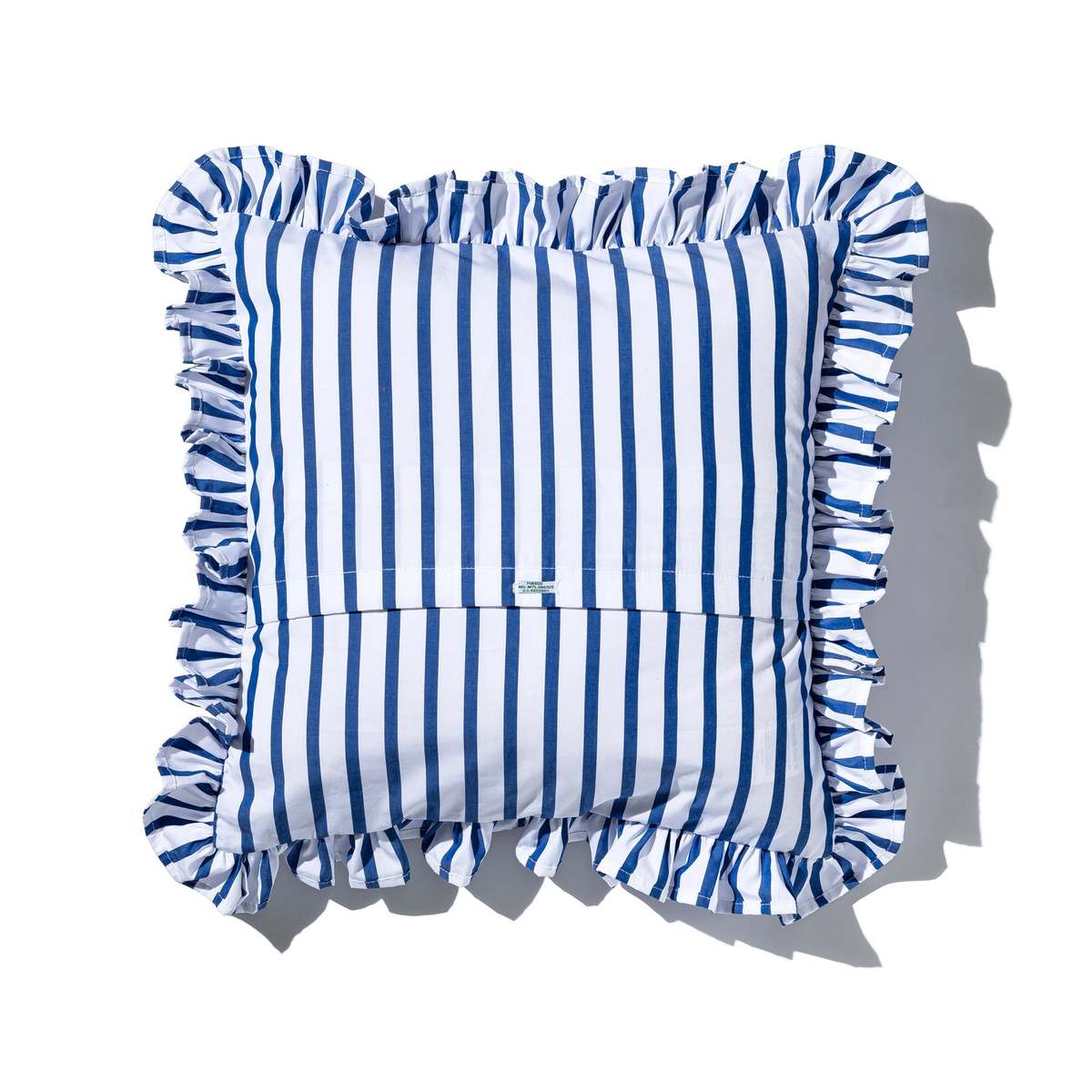 Puebco Shirt Fabric Ruffle Cushion Cover - Image 4 of 12