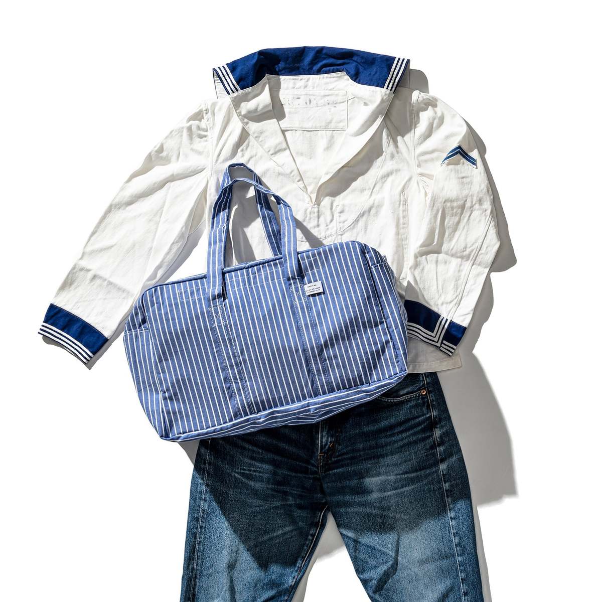 Puebco Shirt Fabric School Bag - Image 3 of 6