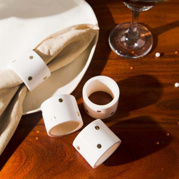 Mela Artisans Sitara Napkin Rings