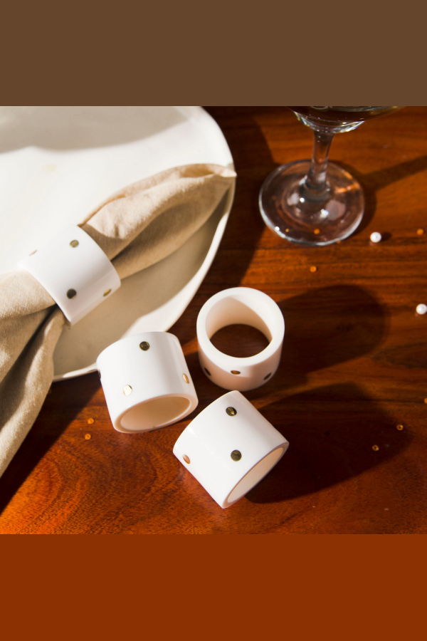 Mela Artisans Sitara Napkin Rings