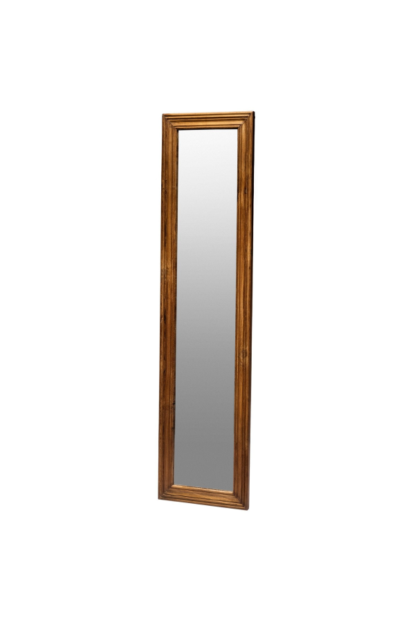 Puebco Teak Wood Figure Mirror
