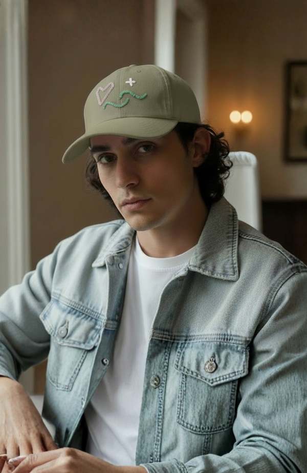 C. GRASSI The Energy Project Love & Light Hat Hand-Beaded Natural Crystals