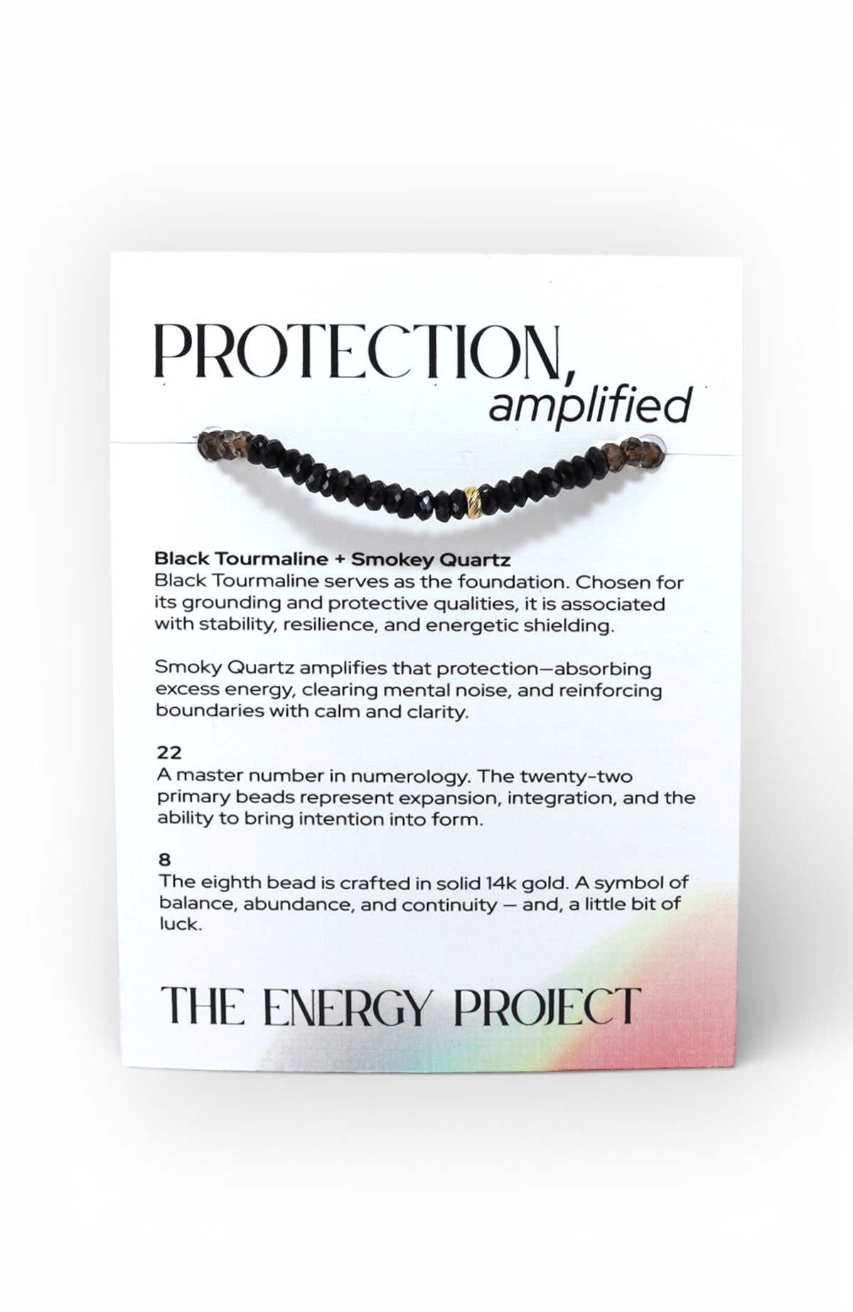 C. GRASSI The Energy Project Protection, Amplified Bracelet Black Tourmaline, Smoky Quartz, 14k Gold - Image 2 of 8