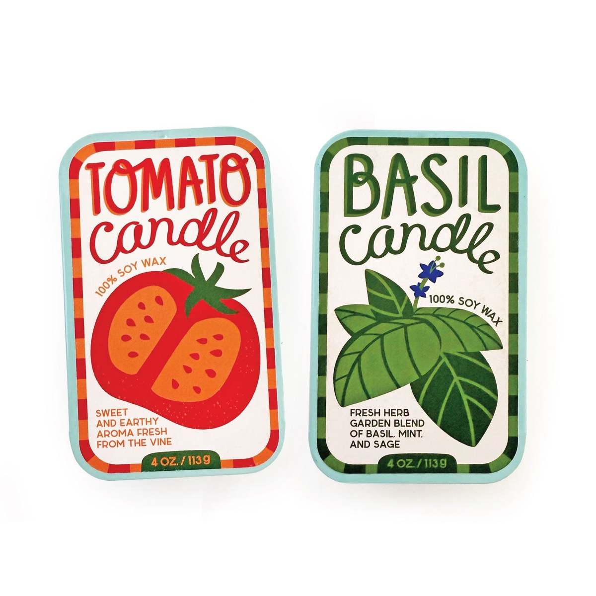The Neighborgoods Tomato & Basil Candle Set of 2 - Image 1 of 10