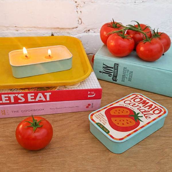 The Neighborgoods Tomato & Basil Candle Set of 2