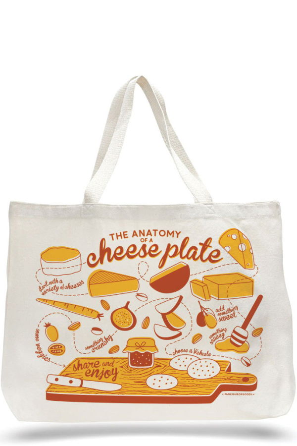 The Neighborgoods Tomato Candle & Cheese Tote Gift Set