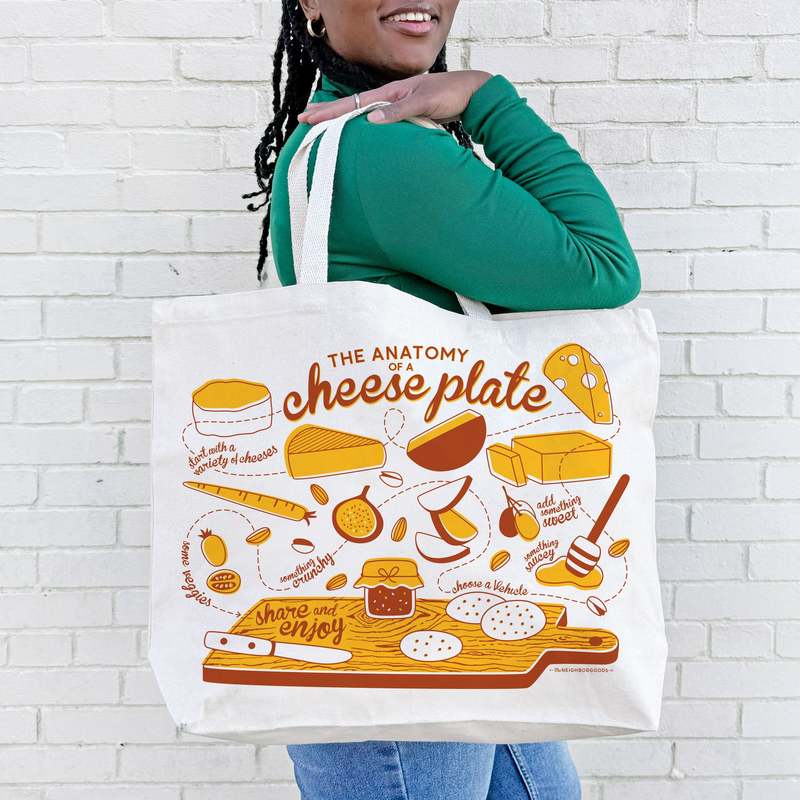 The Neighborgoods Tomato Candle & Cheese Tote Gift Set