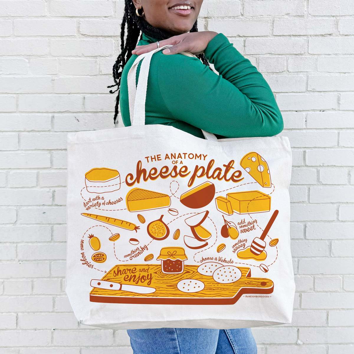 The Neighborgoods Tomato Candle & Cheese Tote Gift Set - Image 3 of 7