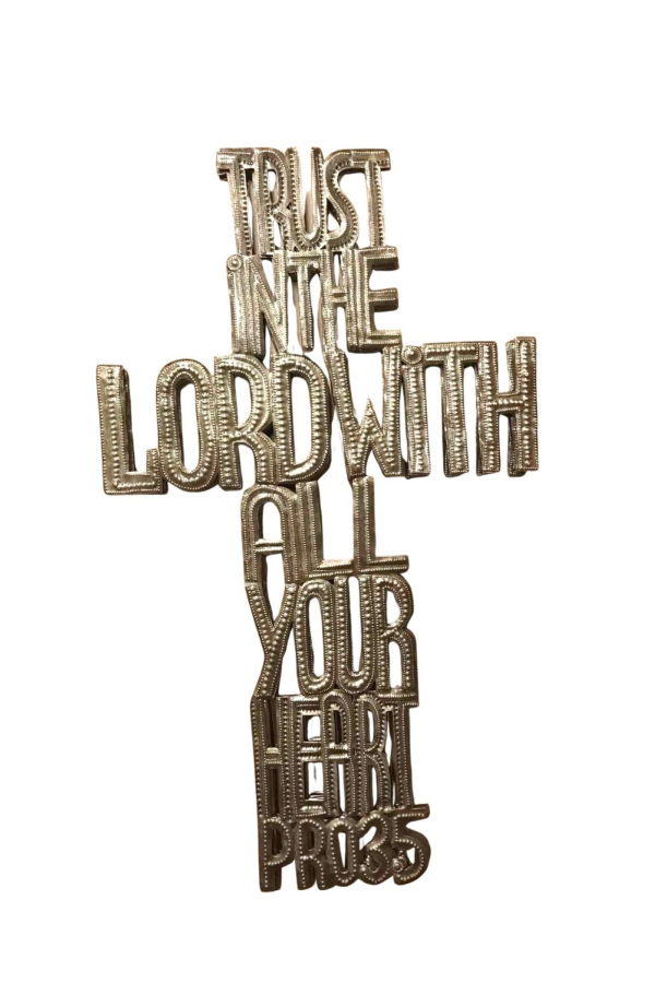 Vi Bella Trust in the Lord Metal Cross