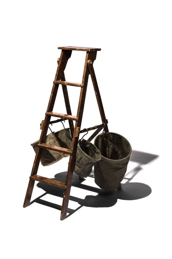 Puebco Vintage Tent Fabric Hook Basket